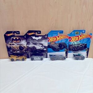 Hot Wheels Batmobile Batman Car Lot of 4 NEW Collectible Cars
